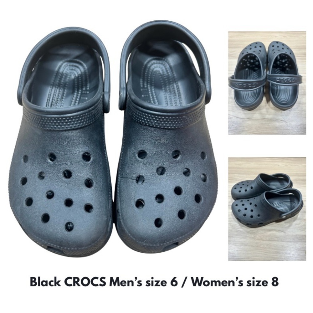 CROCS Classic Black Clogs